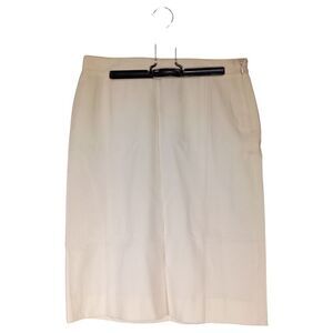 Tory Burch Pencil Skirt Womens 6 Wool Ivory Cream Knee-Length